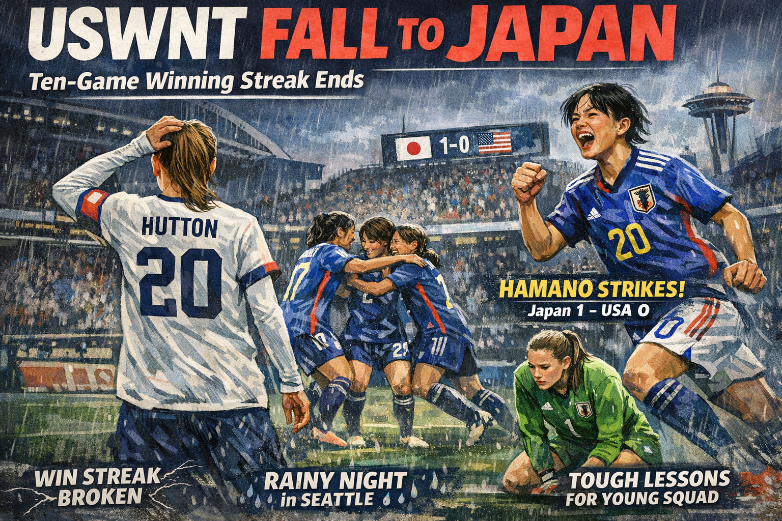 USWNT Drops Second Fixture to Japan, Ending Ten-Game Winning Run